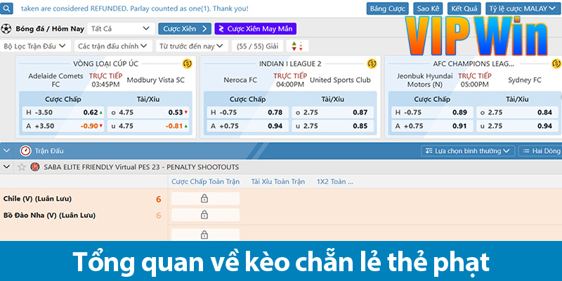 Kèo chẵn lẻ thẻ phạt: Loại hình cược phụ hấp dẫn trong cá độ bóng đá