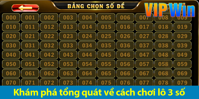 Lô 3 số - Cách chơi các loại cược và bí quyết chơi hốt bạc nhà cái